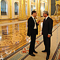 Президенты Серж Саргсян и Дмитрий Медведев в Кремлевском дворце в рамках государственного визита Президента РА в РФ-24.10.2011