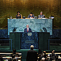 President Serzh Sargsyan speaks at the 66th session of the UN General Assembly in the US-23.09.2011