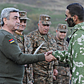 President Serzh Sargsyan on the defense positions of our country on the occasion of New Year and Saint Christmas holidays-31.12.2010