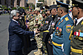 Президент - на военном параде в честь 25-ой годовщины независимости РА