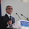President Serzh Sargsyan at the reception held by the Mayor of Marseille Jean-Claude Gaudin in the framework of his working visit to France-07.12.2011