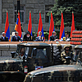 Президент Серж Саргсян в Арцахе принимает участие в праздничном параде по случаю майских праздников