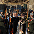 Президент Серж Саргсян в Эчмиадзине на праздничной литургии в честь праздников Святого Рождества и Богоявления-06.01.2012