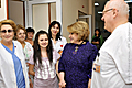 Первая леди Армении, почетный председатель Совета попечителей фонда репродуктивной медицины «Арагил» Рита Саргсян навестила родившихся при содействии фонда новорожденных и их матерей