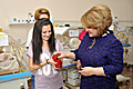 The First Lady of the Republic of Armenia, Honorary Chairperson of the Board of Trustees of the Aragil Fund Rita Sargsyan is visiting babies born through the assistance of the Fund and their mothers