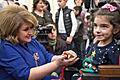 President Serzh Sargsyan and Mrs. Rita Sargsyan on the occasion of the approaching holidays hosted numerous children at the Presidential Palace