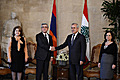 Президент Серж Саргсян и госпожа Рита Саргсян с Президентом Ливана Мишелем Сулейманом и госпожой Вафаа Сулейман 