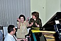 Первая леди Армении Рита Саргсян и вдова легендарного разведчика Геворка Варданяна – на церемонии открытия мемориальной доски Геворка Варданяна