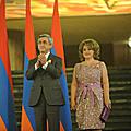 Супруга Президента РА Рита Саргсян во время организованных по случаю 20-ой годовщины независимости Республики Армения мероприятий