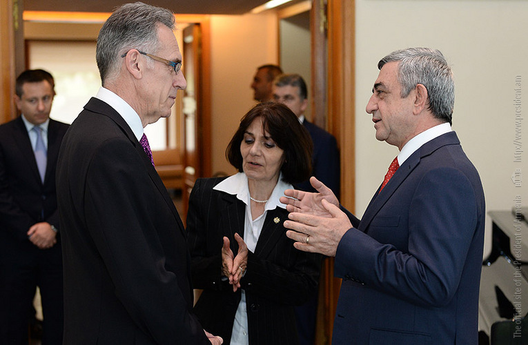 President visits French embassy in Armenia on country’s public holiday