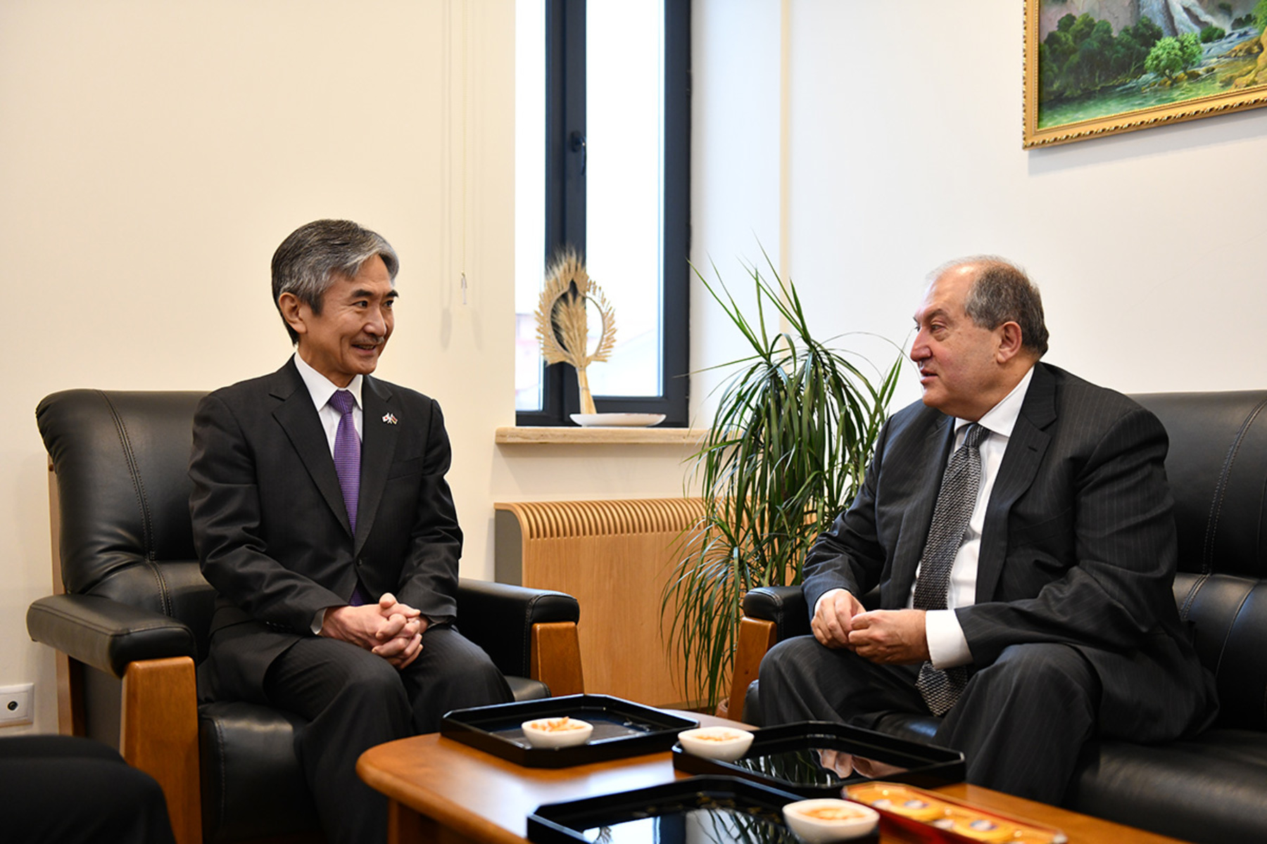 On the occasion of National Day of Japan President Sarkissian visited