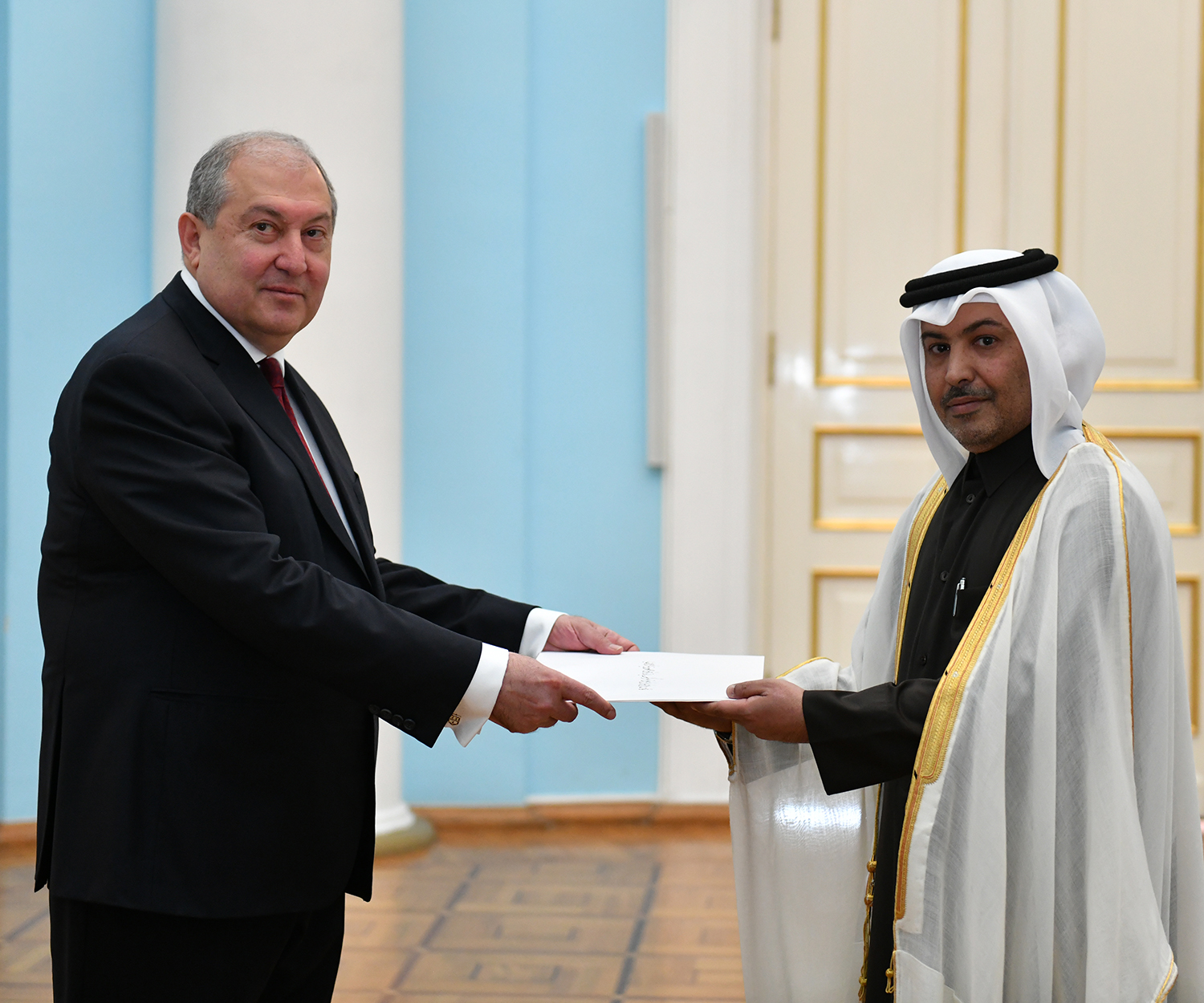Newly appointed Ambassador of the State of Qatar presented his