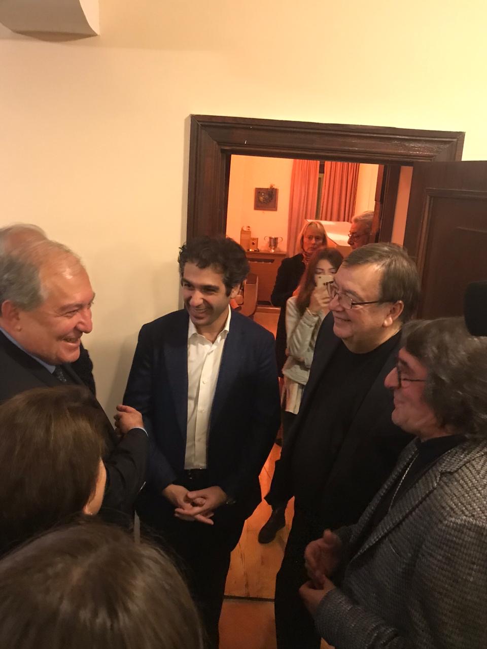 President Armen Sarkissian was present at the musical event dedicated