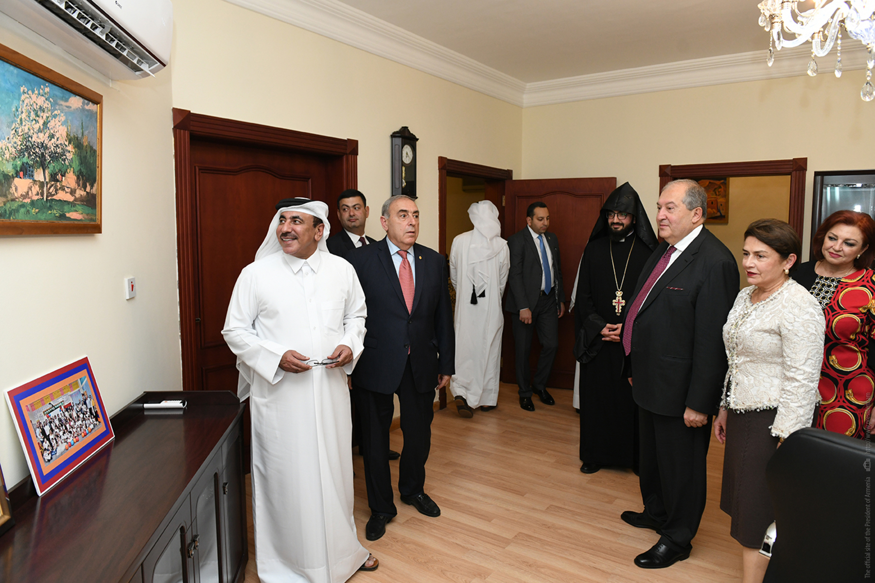 President Armen Sarkissian was hosted at the Embassy of Armenia in