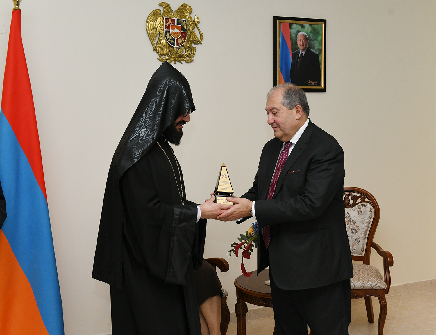 President Armen Sarkissian was hosted at the Embassy of Armenia in