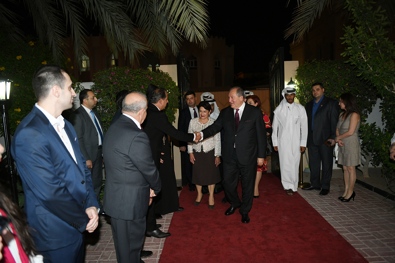 President Armen Sarkissian was hosted at the Embassy of Armenia in