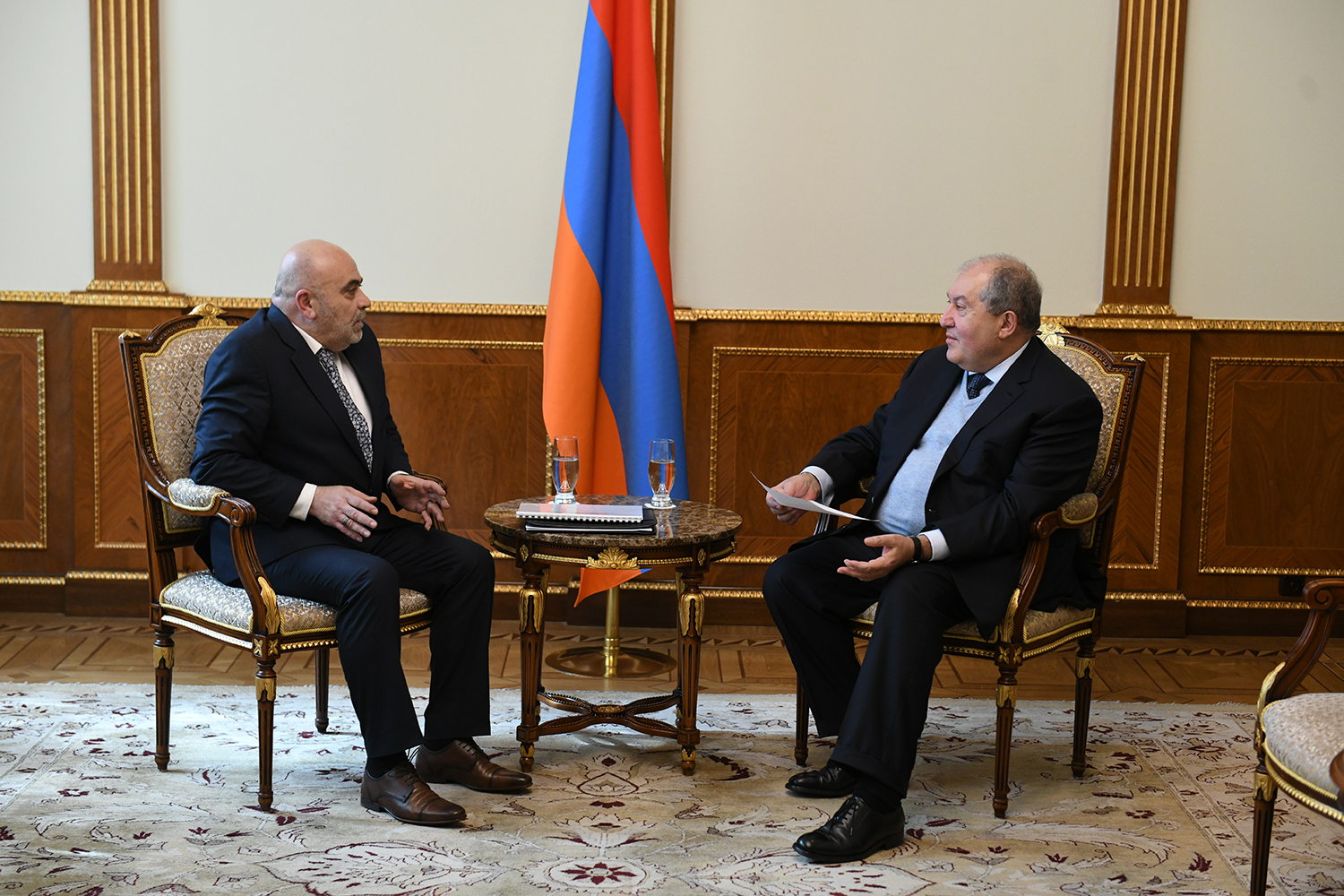 President Armen Sarkissian met with the Chairman of the TV and Radio