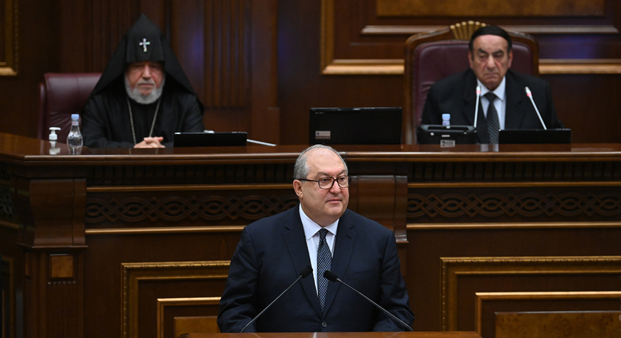 The President of the Republic Armen Sarkissian’s speech at the first session of the eighth National Assembly