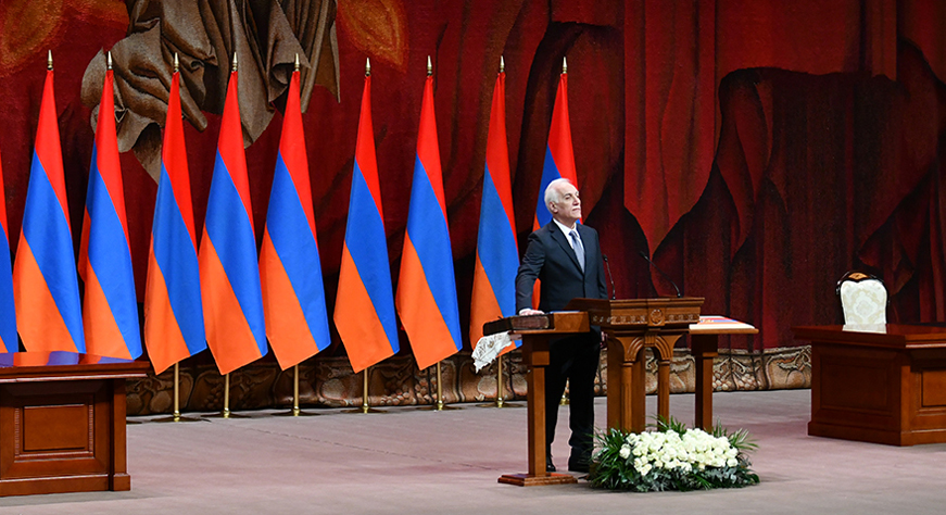 President Vahagn Khachaturyan’s speech at the inauguration ceremony