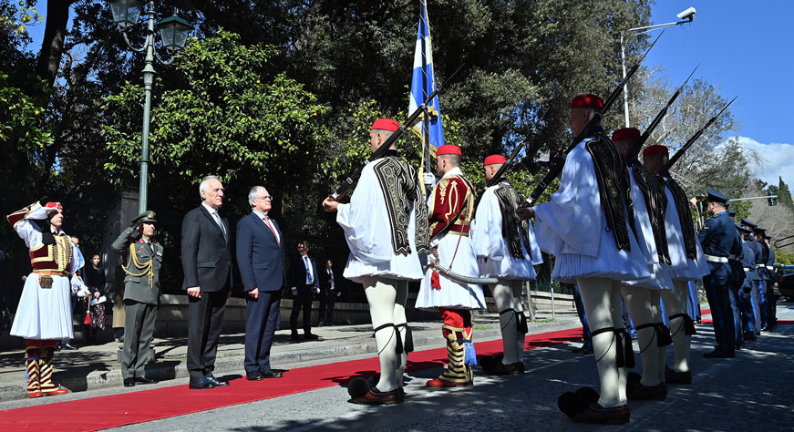 Visite d'&Eacute;tat du pr&eacute;sident de la R&eacute;publique Vahagn Khatchatourian en Gr&egrave;ce